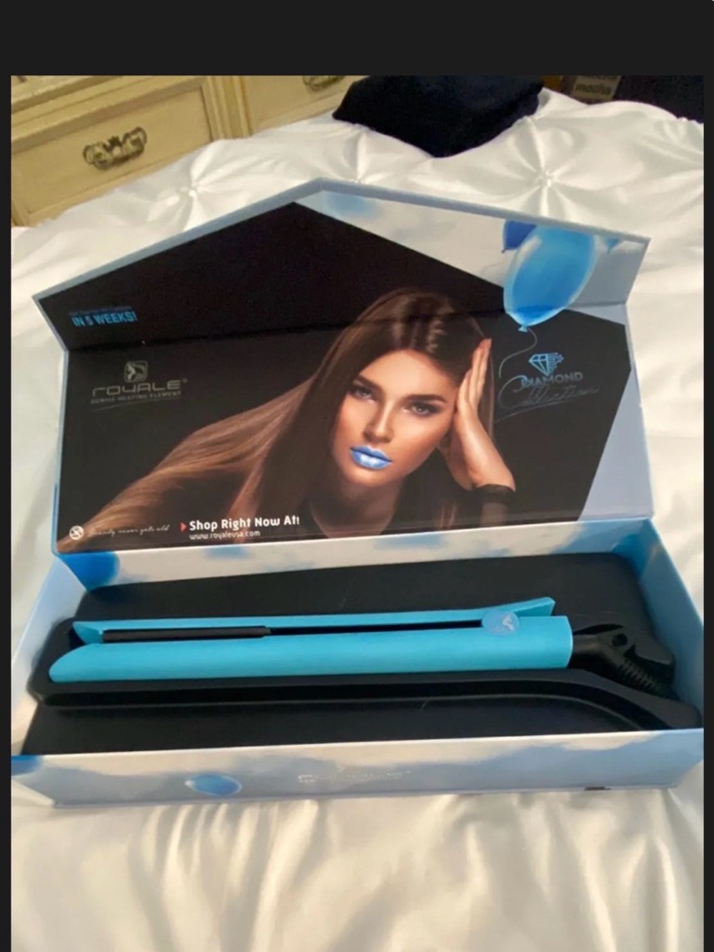 Diamond Supply Co. Blue Hair Straightener